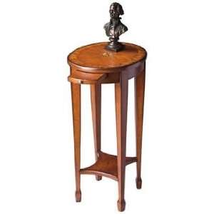  Olive Ash Burl Pull Tray Accent Table: Home & Kitchen