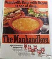 1968 CAMPBELLS SOUP THE MANHANDLERS ADVERTISEMENT  