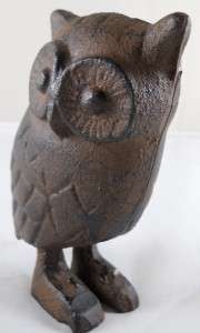 Cast Iron Owl Paperweight Owls Paper Weight Paperweights Wildlife 