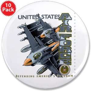  3.5 Button (10 Pack) United States Air Force Defending 
