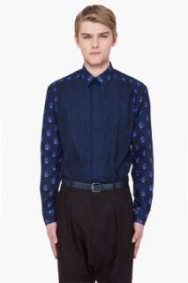 Givenchy Navy Iris & Star Shirt for men  