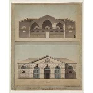  Imperial stable,drawings,Polesella Venetia,Elevation 
