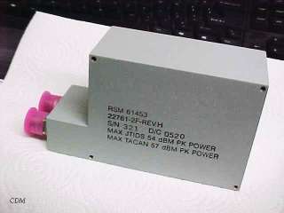 Mas TACAN 57dBM peak power, dual notch filter  