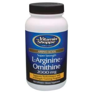 Vitamin Shoppe   L Arginine Ornithine 2000 Mg, 2000 mg, 100 capsules
