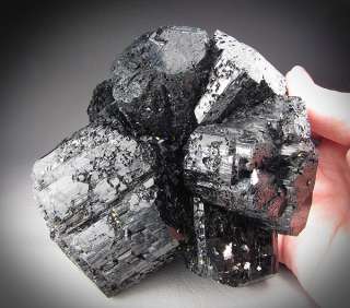 Lb Black Tourmaline Crystals, Erongo Massif, Namibia  