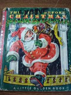 1949 HC THE NIGHT BEFORE CHRISTMAS Golden Book Clement C Moore Corinne 