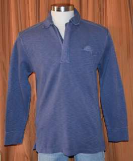 Tommy Bahama RELAX BLUE COTTON CASUAL HALF ZIP PULLOVER ARUBA SWEATER 