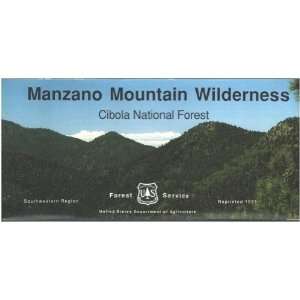  Map Manzano Mountain Wilderness Forest Service Books