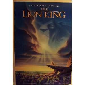  THE LION KING (ORIGINAL ONE SHEET    LINEN BACKING) Movie 