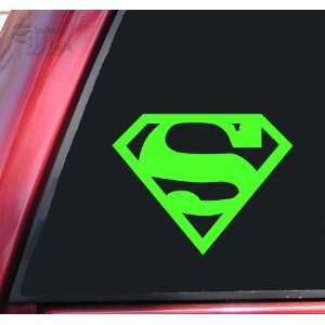  Superman Vinyl Decal Sticker   Lime Green: Automotive