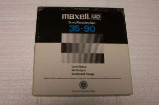 Maxell UD 35 90 White & Black Tested Reel to Reel Tape  