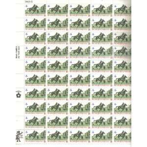  1973 COLONIAL POST RIDER#1478 FULL SHEET of 50 x 8 cents 