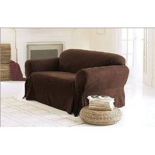   Red Couch/sofa Cover Slipcover with Elastic Band Under Seat Cushion