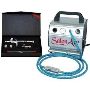   8mm Pro Airbrush 22cc Bottle With Salon Air TC 60 Compressor: Home