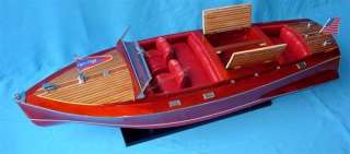 Chris Craft Runabout 33 wooden model speedboat replica  