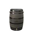   4200 50 Gallon Rain Water Collection Barrel With Brass Spigot   Green