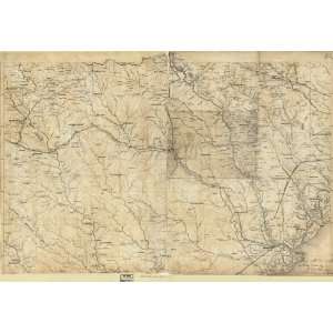  1865 Map of part of Georgia and South Carolina: Home 