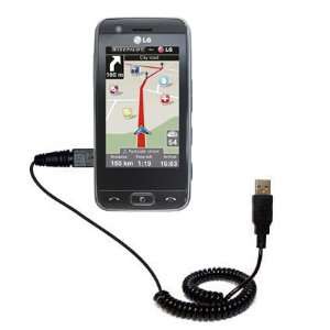  Coiled USB Cable for the LG Encore with Power Hot Sync and 