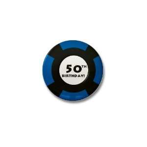  Vegas 50th Birthday Birthday Mini Button by  