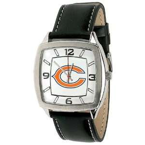  Chicago Bears Mens Retro Style Watch Leather Band: Sports 