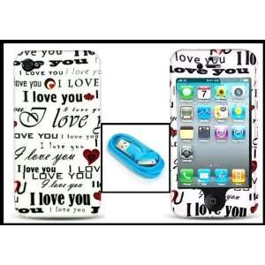  Hard Shell Cover Front & Back for iPhone 4G 4S White with 