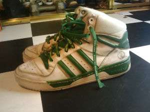 Vintage Adidas High Tops NBA Boston Celtics Size 8.5  