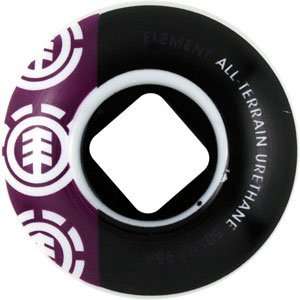   Section Core 50mm White Black/Purple 95a At Wheels (Set Of 4): Sports