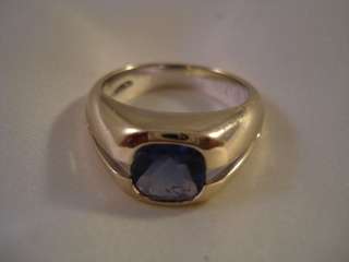 TIFFANY & CO. 18K WHITE GOLD RING WITH IOLITE **RETIRED** **RARE 