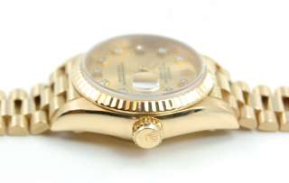 Rolex Watch Lady Datejust President 18k Daimond Dial  