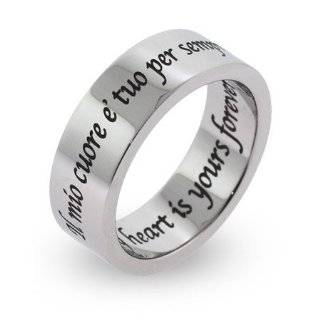 RING   (FRENCH & ENGLISH)   Inspirational Jewelry  High quality etched 