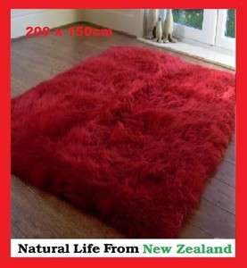 100% NZ Long wool Sheepskin rug /bed spread (200*150cm)  