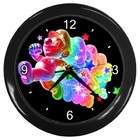 Carsons Collectibles Black Wall Clock of Super Mario Rainbow Bounce 