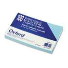   Oxford Oxford 7521BLU   Ruled Index Cards, 5 x 8, Blue, 100/Pack