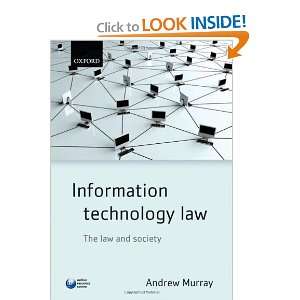  Information Technology Law The law and society [Paperback 