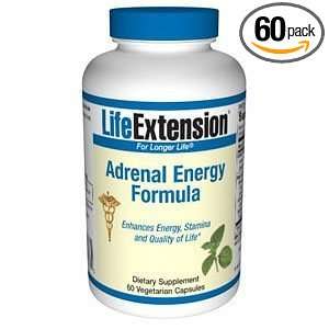  Adrenal Energy Formula, 60 Vegetarian Capsules   1 Bottle 