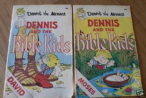 Lot of 2 Dennis the Menace Bible Kids Comic Books 1977  