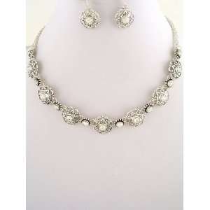  Fashion Jewelry ~ Crystal Necklace Set 