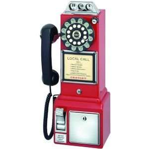  CROSLEY RADIO CR56 RE 1950S CLASSIC PAY PHONE  RED 