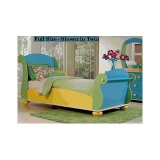  Powell Sunday Funnies Full Size Sleigh Bed