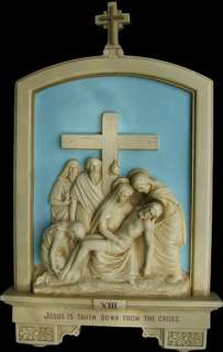 Set of Plaster Stations Of The Cross  