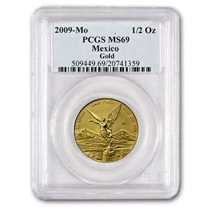  2009 1/2 oz Gold Mexican Libertad MS 69 PCGS Toys & Games