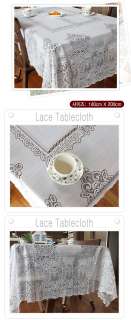 NEW Vintage LUXURY White Lace Tablecloth Cloth 200 x 140  