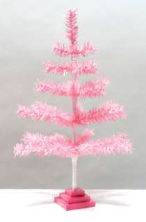 PINK TABLETOP EASTER TINSEL TREE 24  