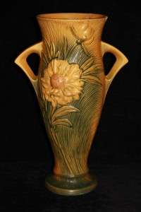 RARE Beautiful, Vintage Roseville Peony Floor Vase  