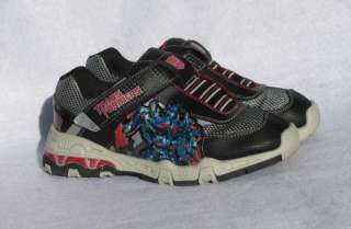 Transformer Black Tennis Shoes, Youth, Boys Size 2  