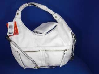 Style & Co White Leather Like Starry Four Poster Bag  