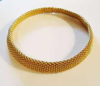  Find. Beautiful Tiffany & Co. 18K Yellow Gold Mesh Choker Necklace 
