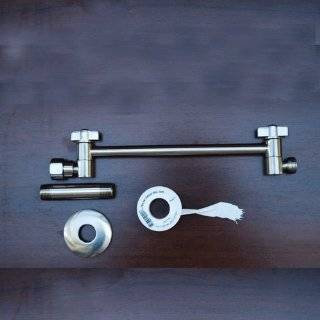   Locking Shower Head Extension Arm in Brushed Nickel