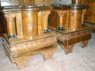 NICE MARBLE TOP EMPIRE ITALIAN NIGHT STANDS 11IT037C  