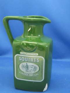 Vintage Squires Imported London Dry Gin Pitcher/Jug  